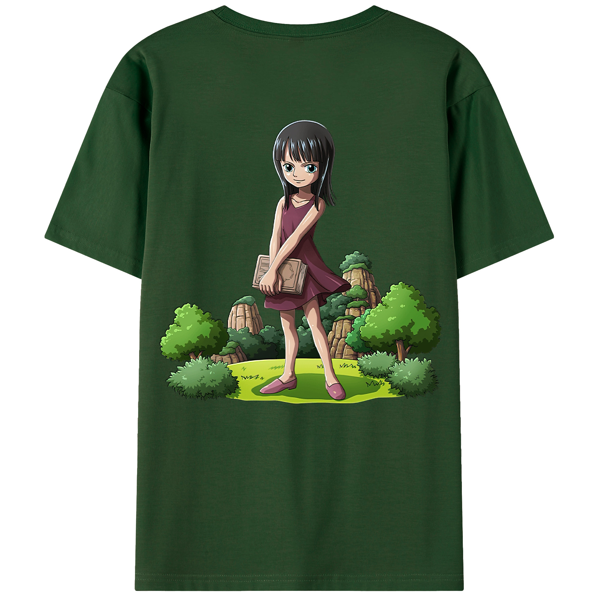 ワンピース ニコ・ロビン ONE PIECE Nico Robin 綿100％半袖Tシャツ（背面プリント）